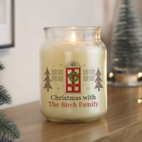 Personalised Home For Christmas Large Jar Candle Extra Image 2 Preview